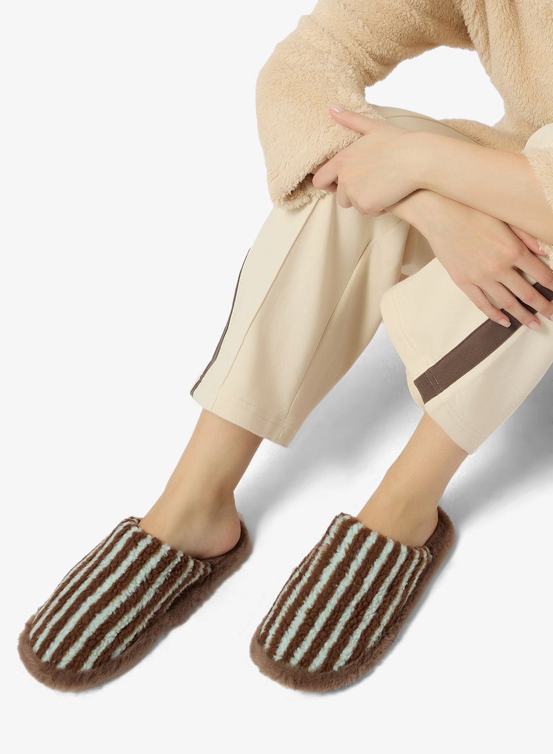 Ginger Printed Cozy Bedroom Slippers - Image 5